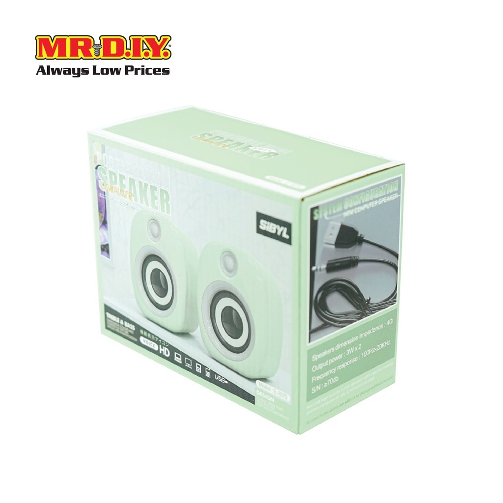 มิสเตอร์.ดี.ไอ.วาย ลำโพงตั้งโต๊ะแบบคู่ (ซ้าย-ขวา) ระบบเสียง 2.0 Stereo