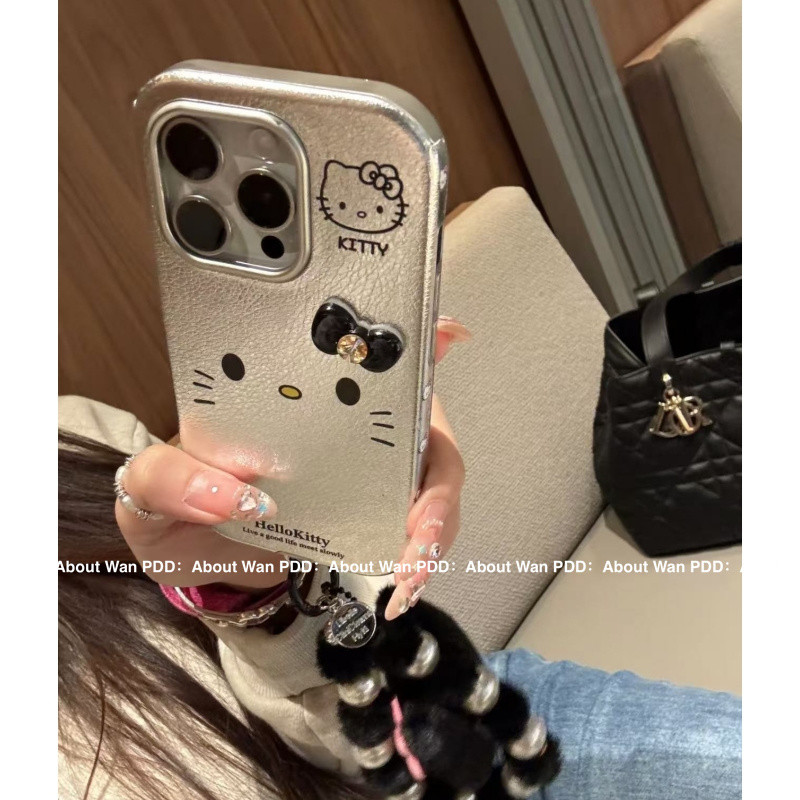 INS สไตล์น่ารักแมวลูกปัดสำหรับ iPhone 16โทรศัพท์กรณีแอปเปิ้ล15PROMAX ใหม่14pro สตรี13เคส