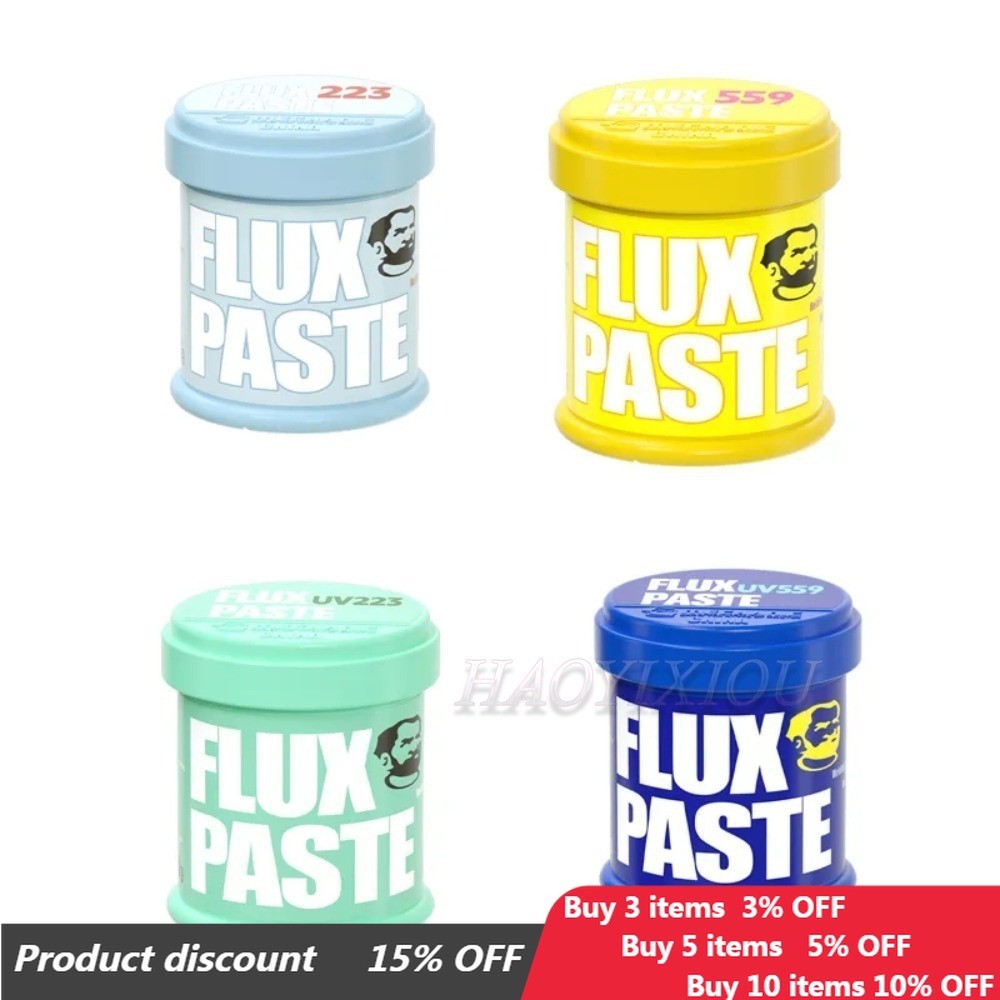 ช่าง UV559 UV223 100g Mild Rosin ตะกั่วฟรี 223 559 Solder Paste NO-Clean การประสาน Flux PCB SMD Rewo