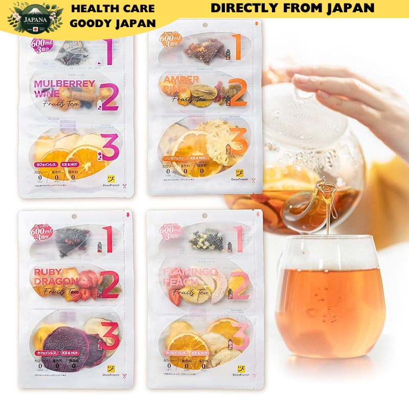 DozoFreesh Fruit Tea Collection - Caffeine-Free, Zero Calorie, Sugar-Free, All-Natural Hot Tea Gift 