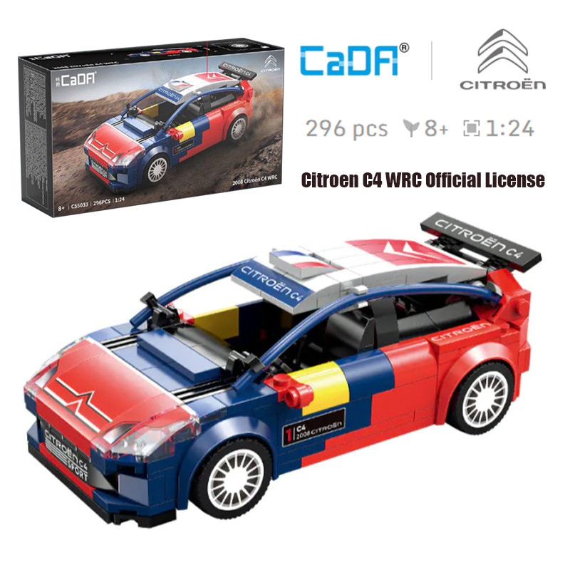 Cada Racers อิฐ Citroen C4 WRC C55033 (296 ชิ้น) Creator Expert ใบอนุญาตอย่างเป็นทางการความเร็ว Champions Building Blocks ของเล่นเด็กของขวัญ