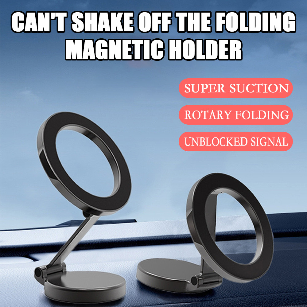 รถ ที่ยึด 720° Rotation Hp Magnet Car Phone Dashboard Holder พับได้