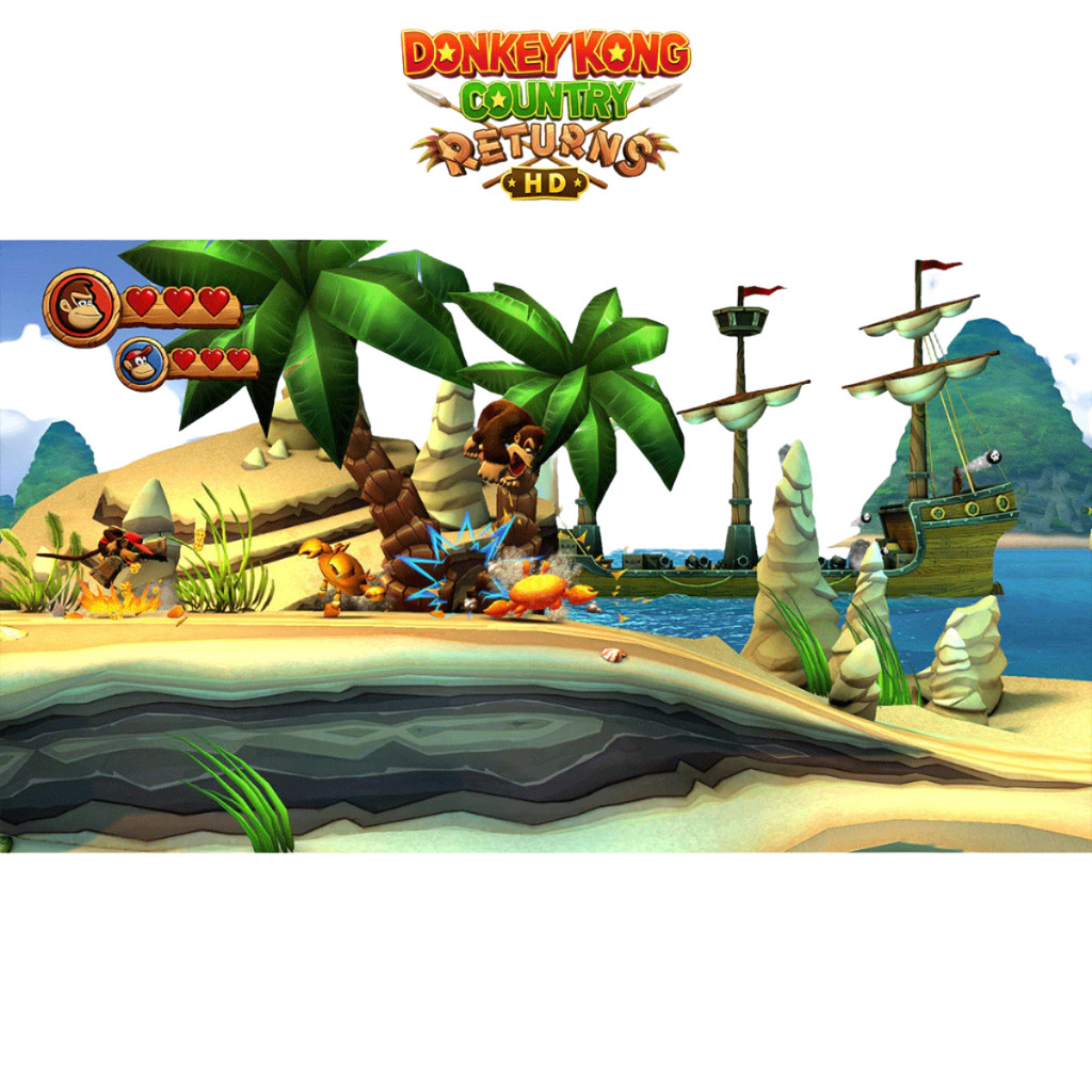 NINTENDO SWITCH GAME DONKEY KONG COUNTRY RETURNS HD แผ่นเกม ตลับเกม มือหนึ่ง