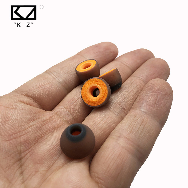 Kz Memory Foam หูฟังซิลิโคนฝาครอบชนิดใส่ในหูเคล็ดลับหูฟัง Eartips Pads อุปกรณ์เสริมเบาะ