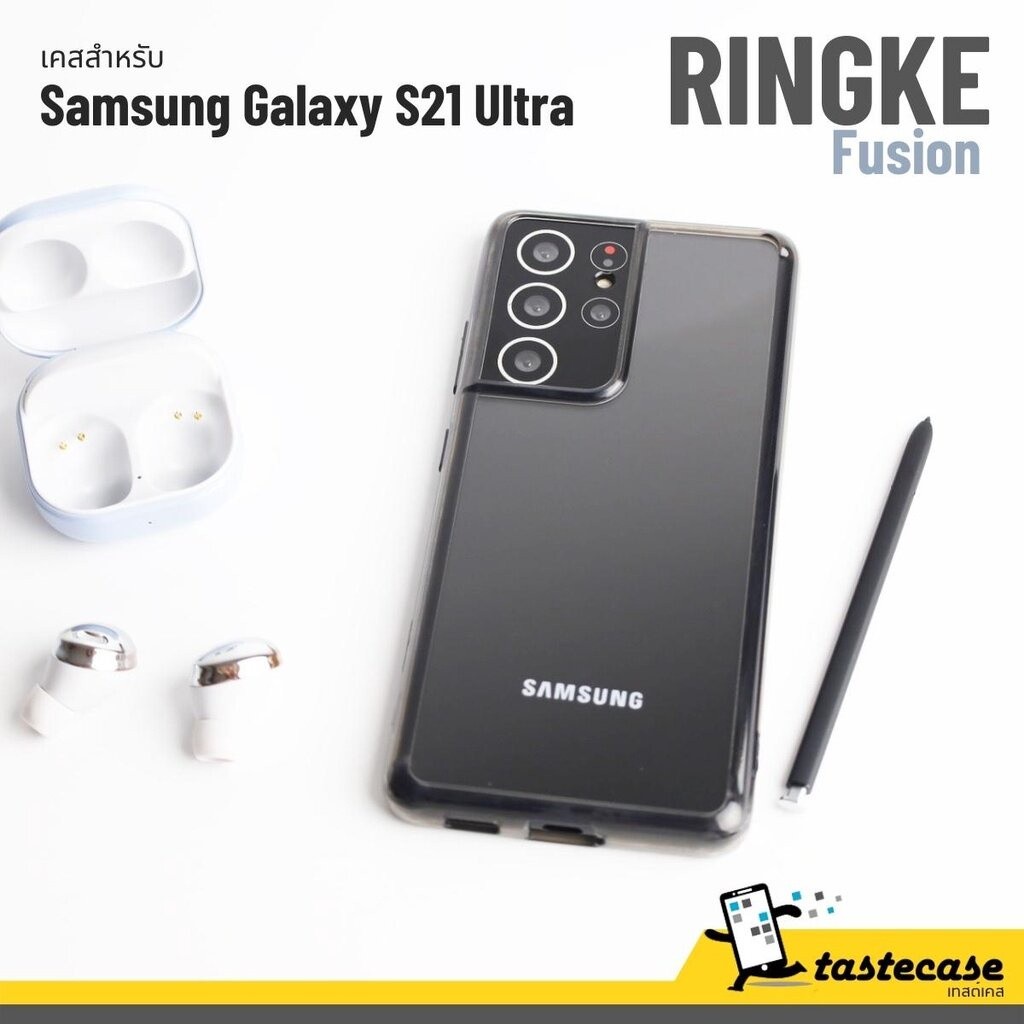 Rearth Ringke Fusion เคสกสำหรับ Samsung Galaxy S21 Ultra, S21 Plus และ S21