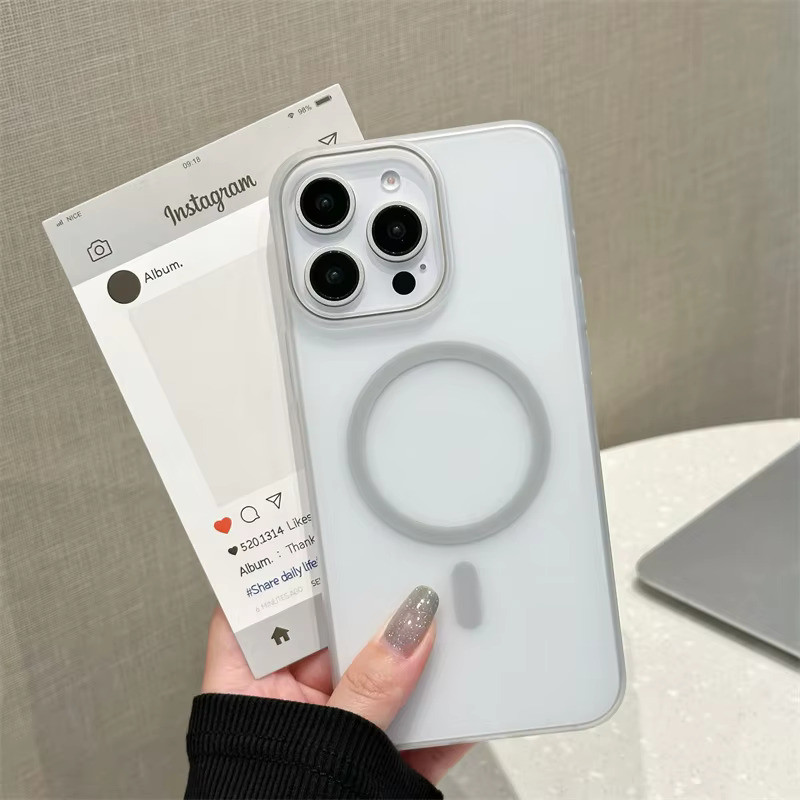 เคส แม่เหล็ก ชาร์จไร้สาย Case for IPhone 11 13 15 16 12 14 Pro Max Plus ไอโฟน 13