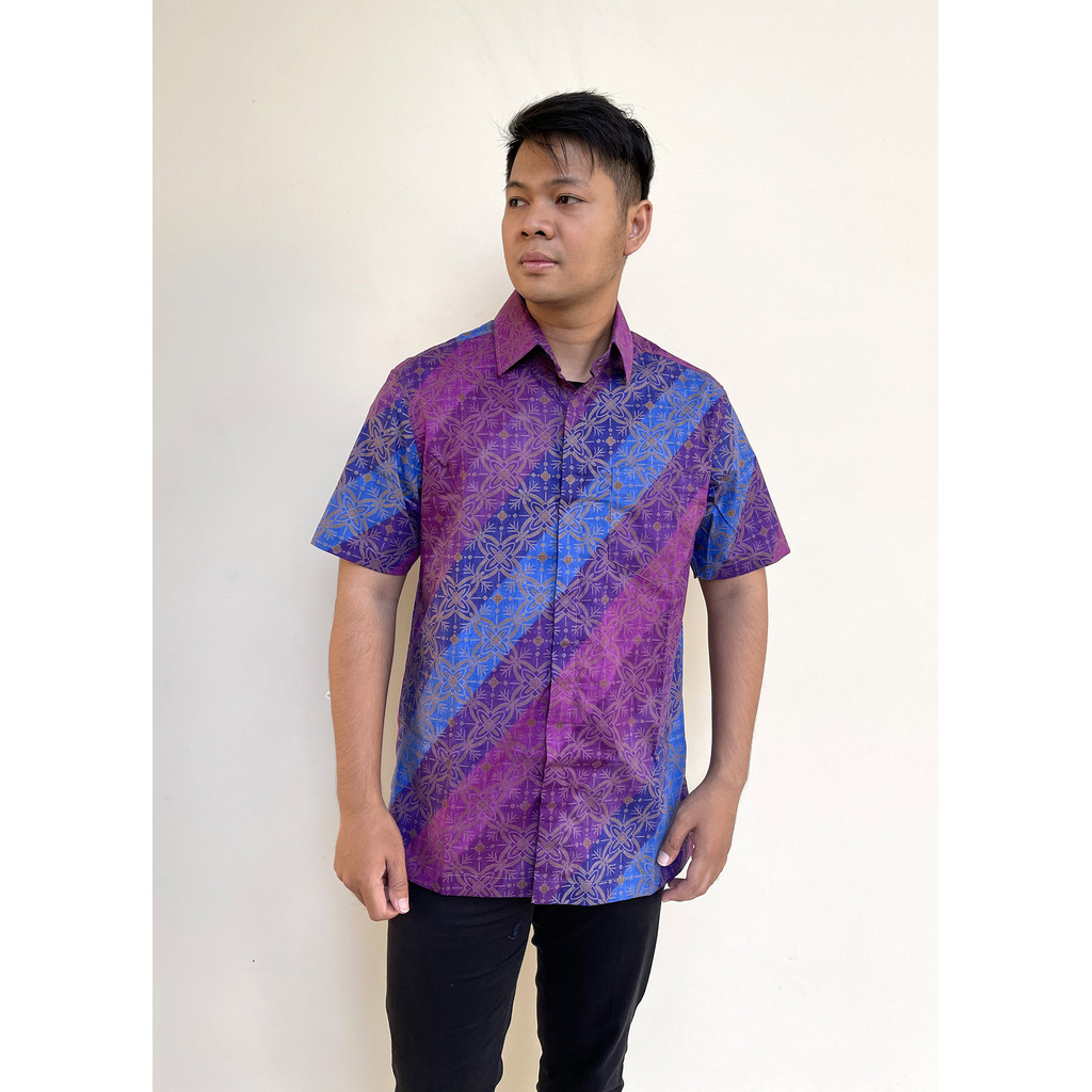 Pradawita Batik Slim Fit แขนสั้น Dirgantara 2A