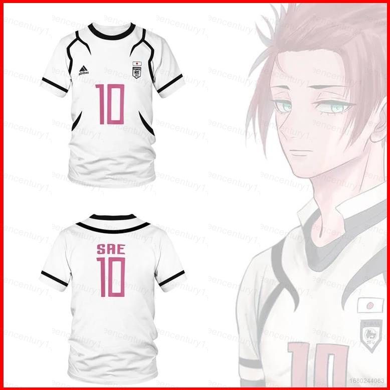 Ys Blue Lock Itoshi Sae เบอร์ 10 ผ้าคอสเพลย์ 3D ฤดูร้อนเสื้อยืดอะนิเมะแขนสั้น Top บทบาทเล่น