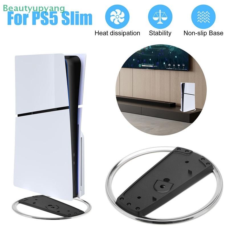 [Beautyupyang] ฐานเกมคอนโซลสําหรับ Ps5 Slim แนวตั้งขาตั้งกันลื่นสําหรับ Sony Playstation 5 Slim Disc