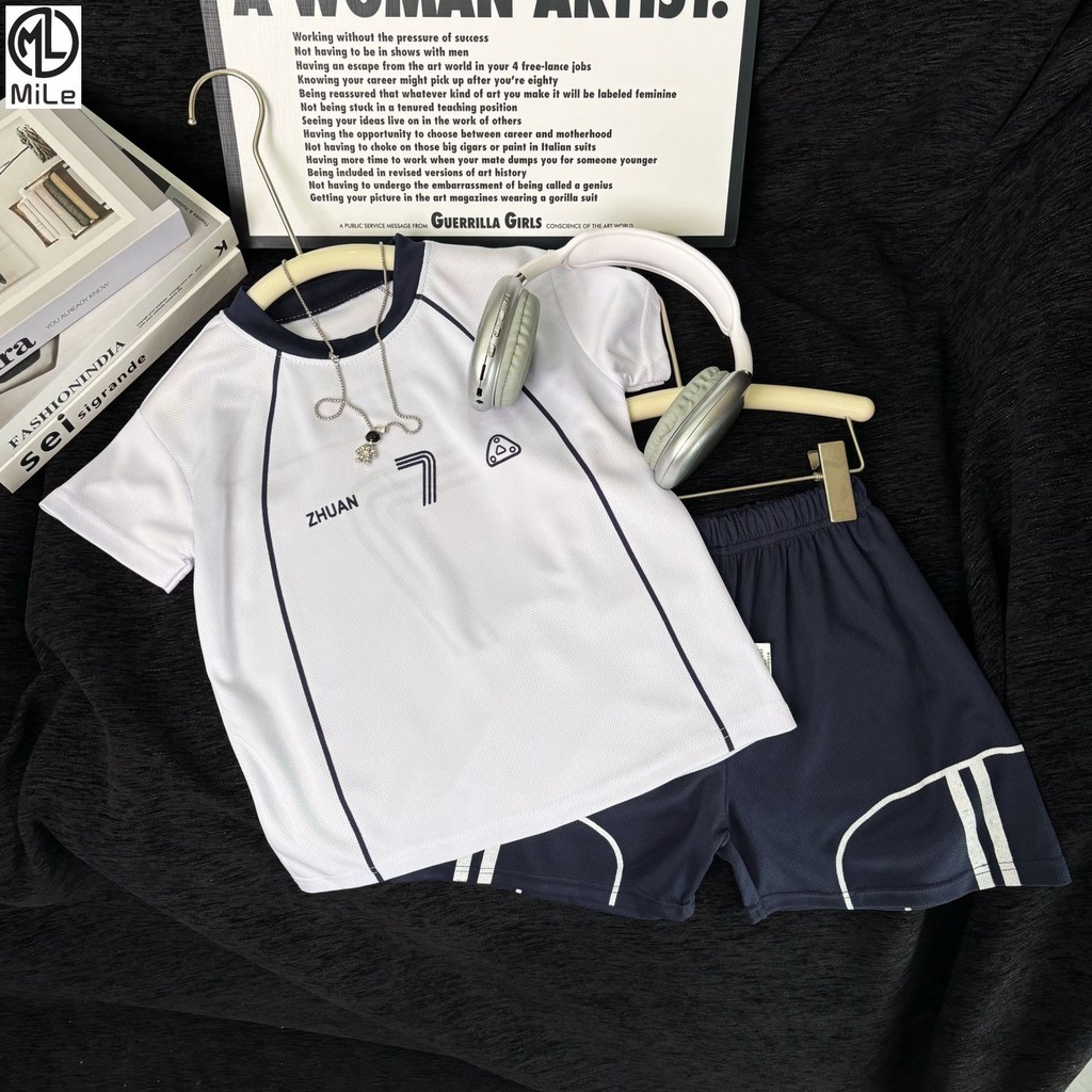 [ML] 90-170 ซม.เด็กฤดูร้อนสไตล์ใหม่ Ball Jersey Quick-Drying เสื้อผ้าชุดขนาดกลางขนาดใหญ่เด็ก Breathable บาสเกตบอล Jersey