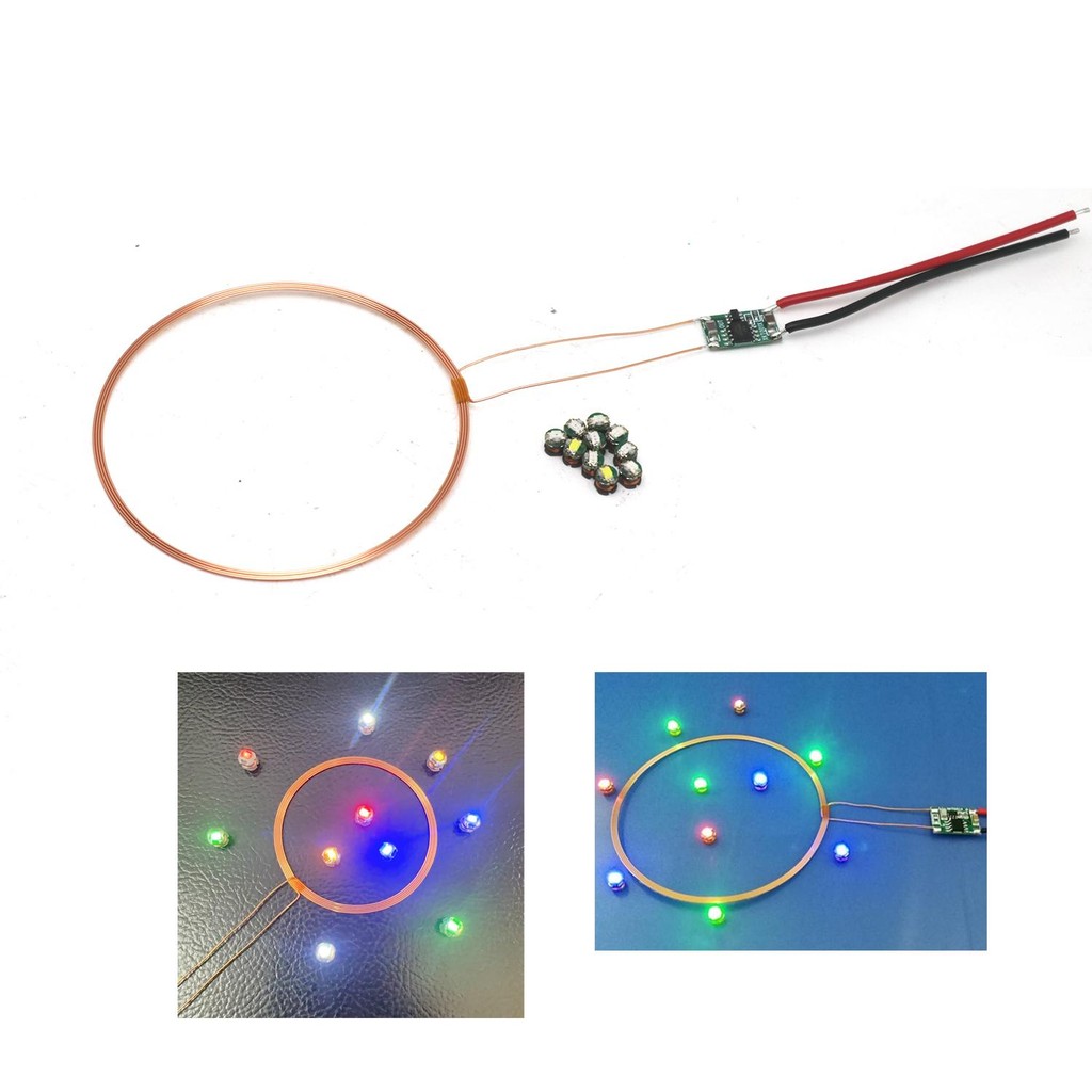 0 ~ 80 มม. แหล่งจ่ายไฟไร้สายเครื่องส่งสัญญาณตัวรับสัญญาณไร้สาย LED Light Coil โคมไฟเหนี่ยวนํา LEGO Gundam Bandai การปรับเปลี่ยนรุ่น