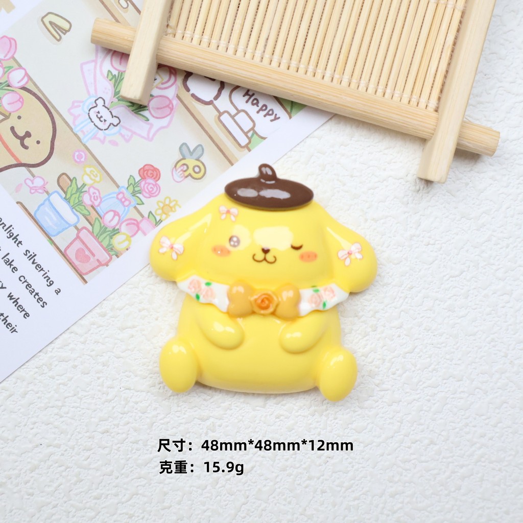 การ์ตูนการ์ดใหญ่น่ารัก Huahua Xiaoou DIY ครีมกาว กิ๊บติดผม ตู้เย็นสติกเกอร์ พวงกุญแจ อุปกรณ์เสริม - รูปที่ 3