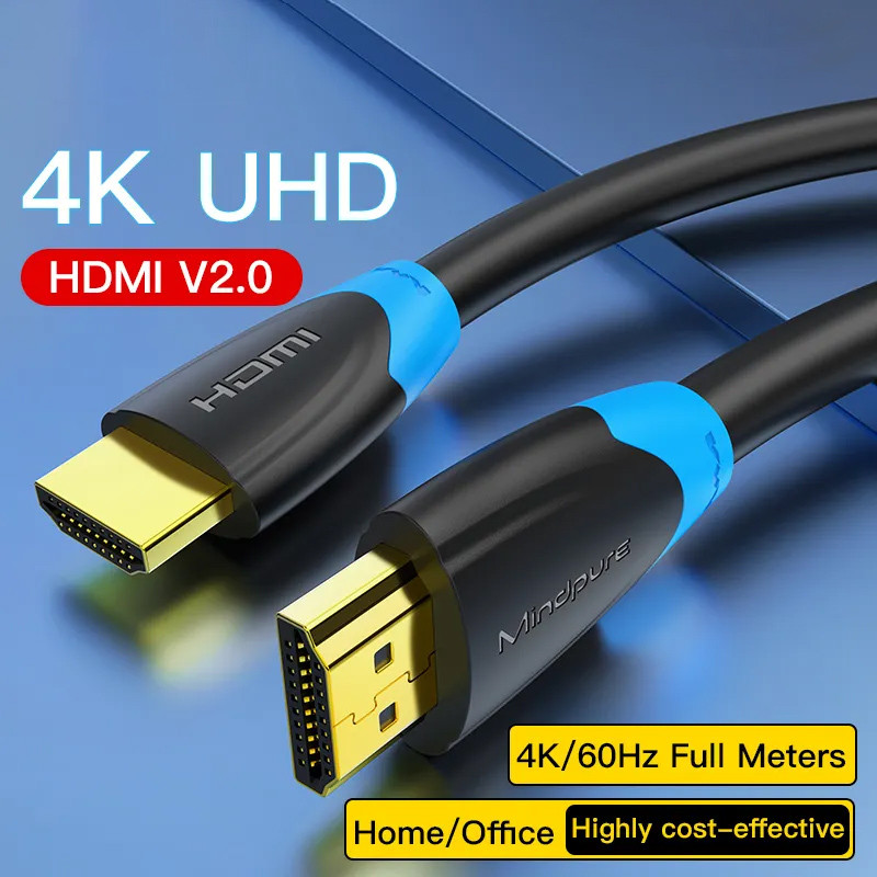 Vention สาย HDMI 2.0 3D 4k Splitter สาย HDMI สําหรับโปรเจคเตอร์ PS4 Xbox 360 PS3 PS4: 0.5m