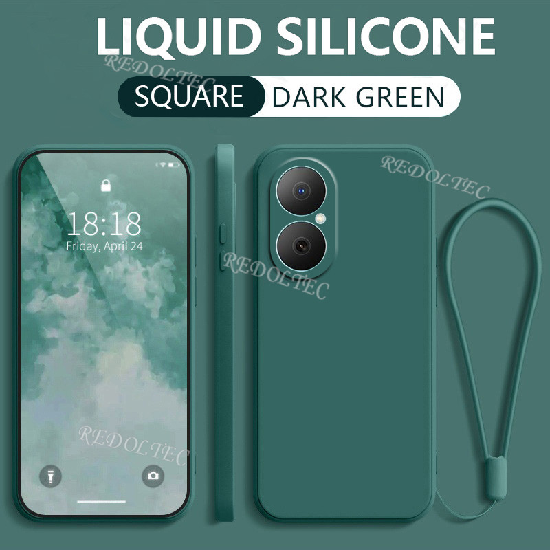 ปลอก Huawei Nova Y73 Matte Soft Case พร้อมเชือกเส้นเล็ก Huawei NovaY73 Nova Y 73 สายรัดข้อมือซิลิโคนฝาครอบโทรศัพท์พร้อมสายรัดเชือกแขวน – โปรปัง