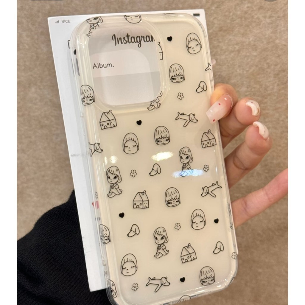 SAMSUNG Yoshitomo Nara IMDเคสโทรศัพท์สองชั้นสําหรับSamsung A35 A73 A21s A53 A14 A23 A30 A32 A05 A24 