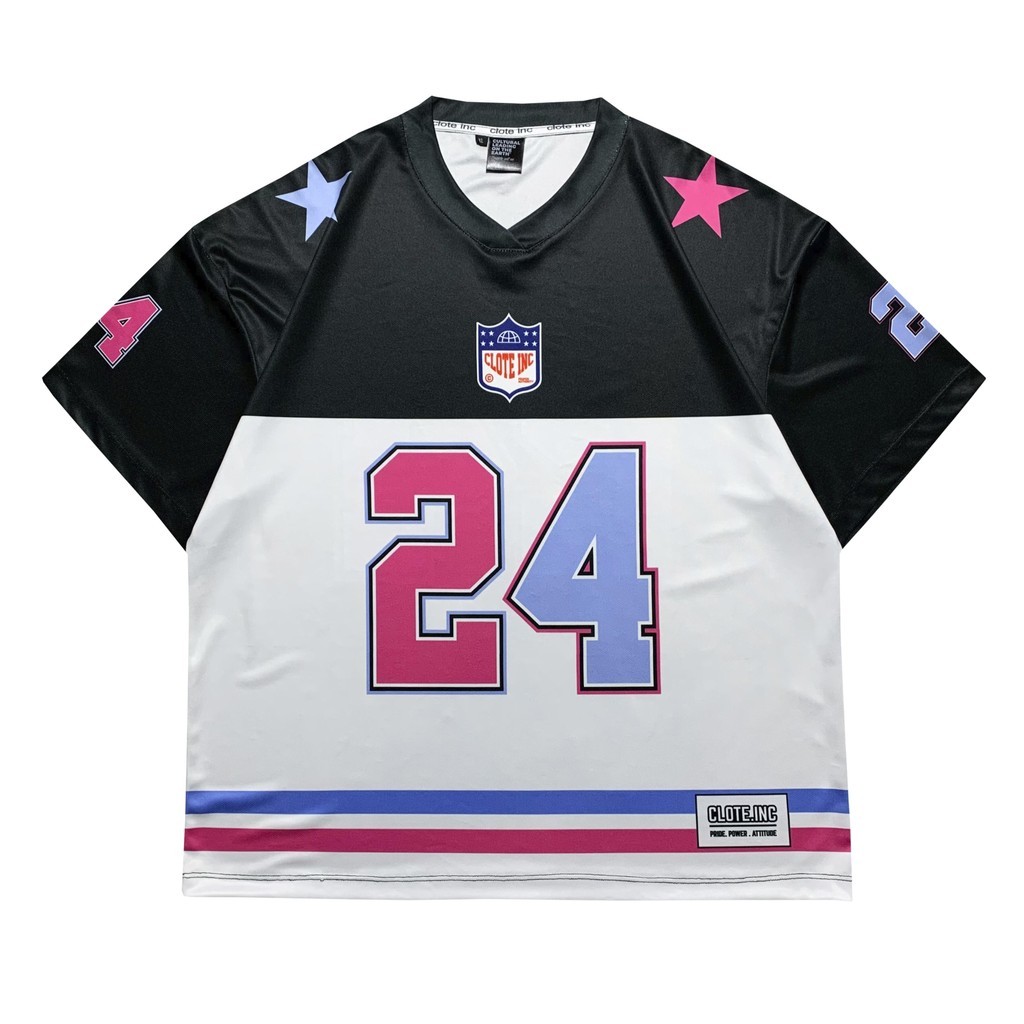 Clote Unisex เสื้อยืด Boxy Jersey ขนาดใหญ่สําหรับผู้ชายและผู้หญิง - 24 / Streetwear / Retro / Vintag