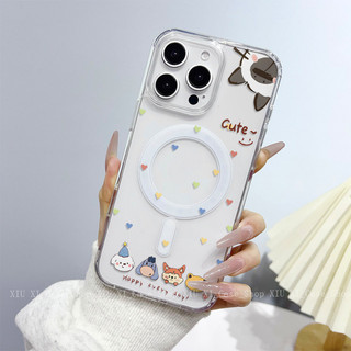 💫Unicom💫ใช้ได้กับ เคสไอโฟน เคสโทรศัพท์แม่เหล็ก iPhone 17AIR 16/15PROMAX 14PLUS 13PRO 12 11-JXYCK51