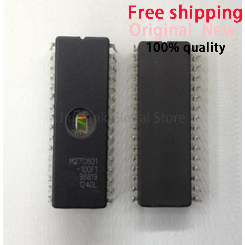 จัดส่งฟรี 10 ชิ้น/ล็อต M27C801-100F1 M27C801 27C801 CDIP-32 สต็อก