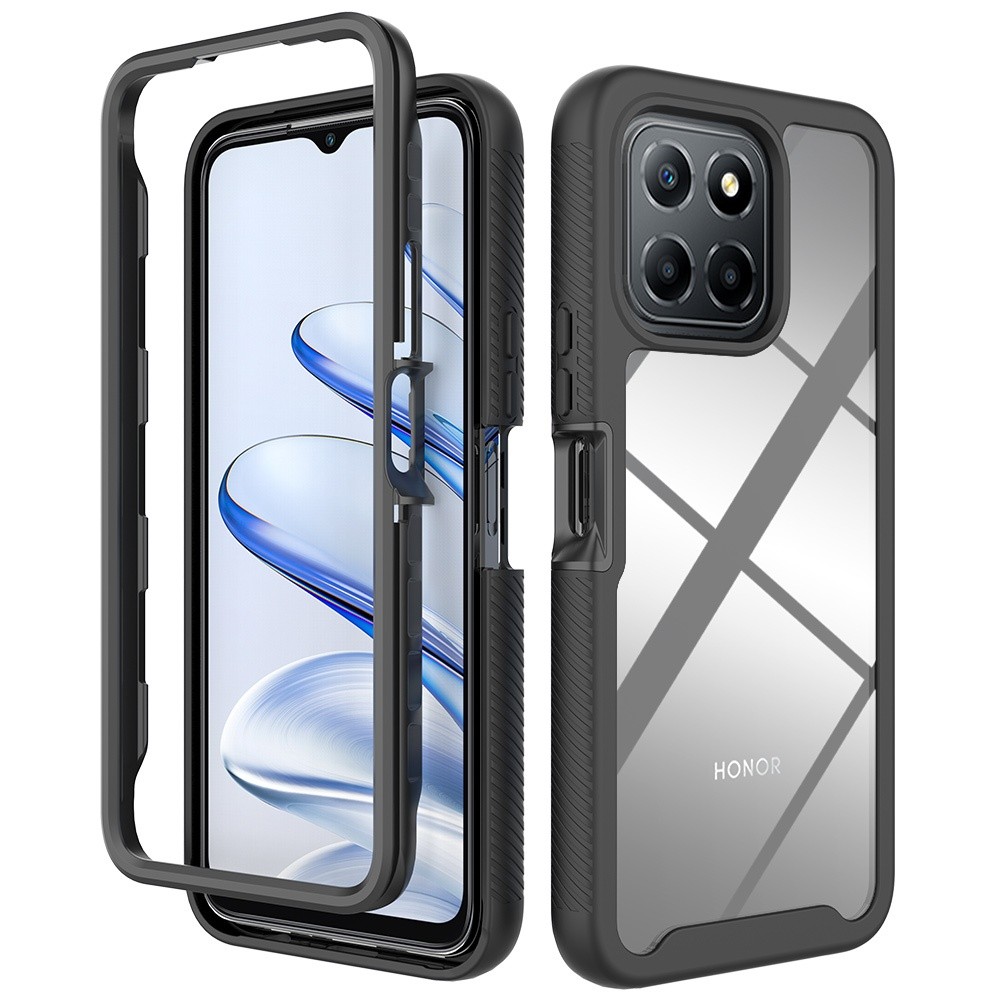 กันชนปลอกใสสําหรับ Huawei Honor X8 5G X6 70 Lite กรณี Hard PC กรอบขอบนุ่มกันกระแทก VNE-N41 VNE-LX1 V