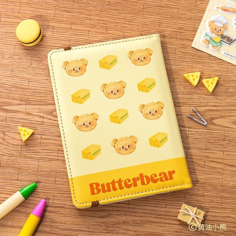 [Aria] เนยหมี butterbear กระเป๋าหนังสือเดินทางกระเป๋าใส่บัตรเคสป้องกัน Passport