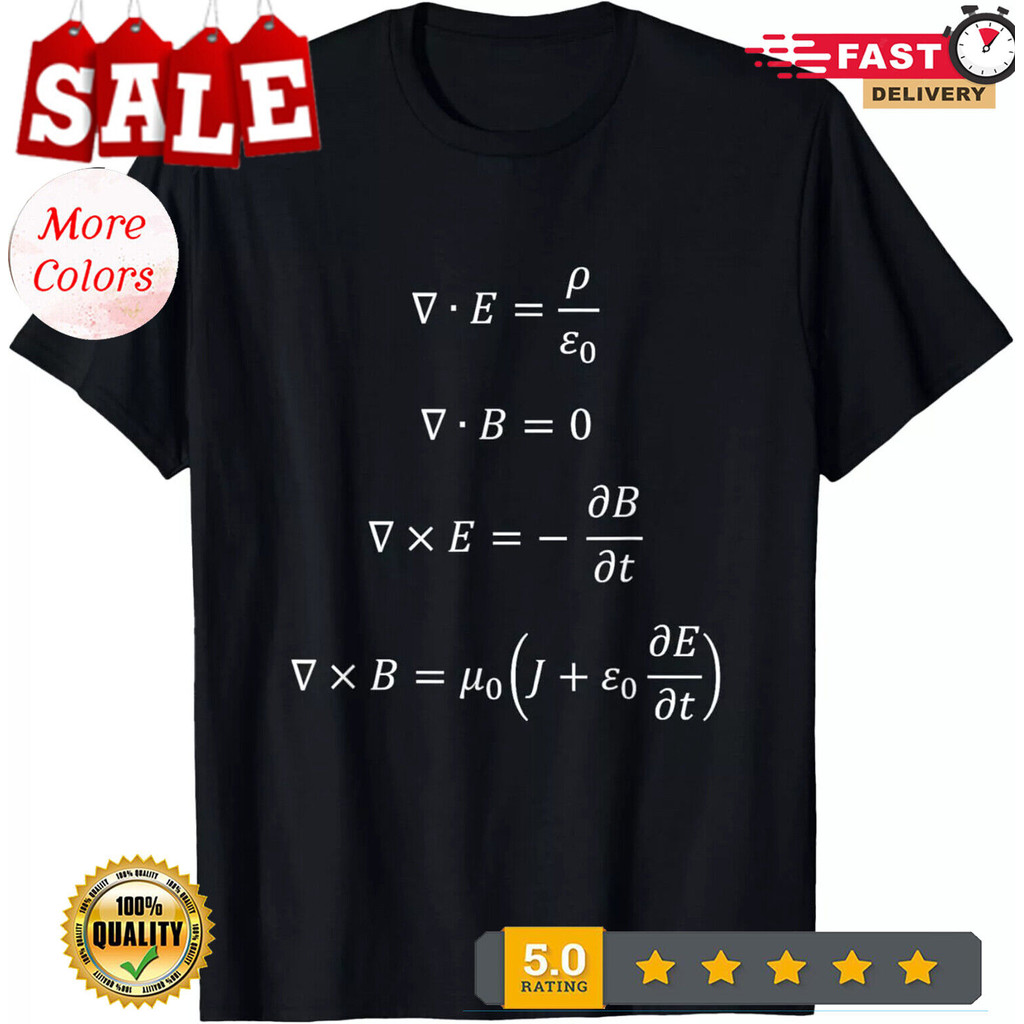 ใหม่! Maxwells Equations Nerd Men mens Cool Gift Ideas T-Shirt - เสื้อผ้าผู้ชายขายดีใหม่ที่โดดเด่น