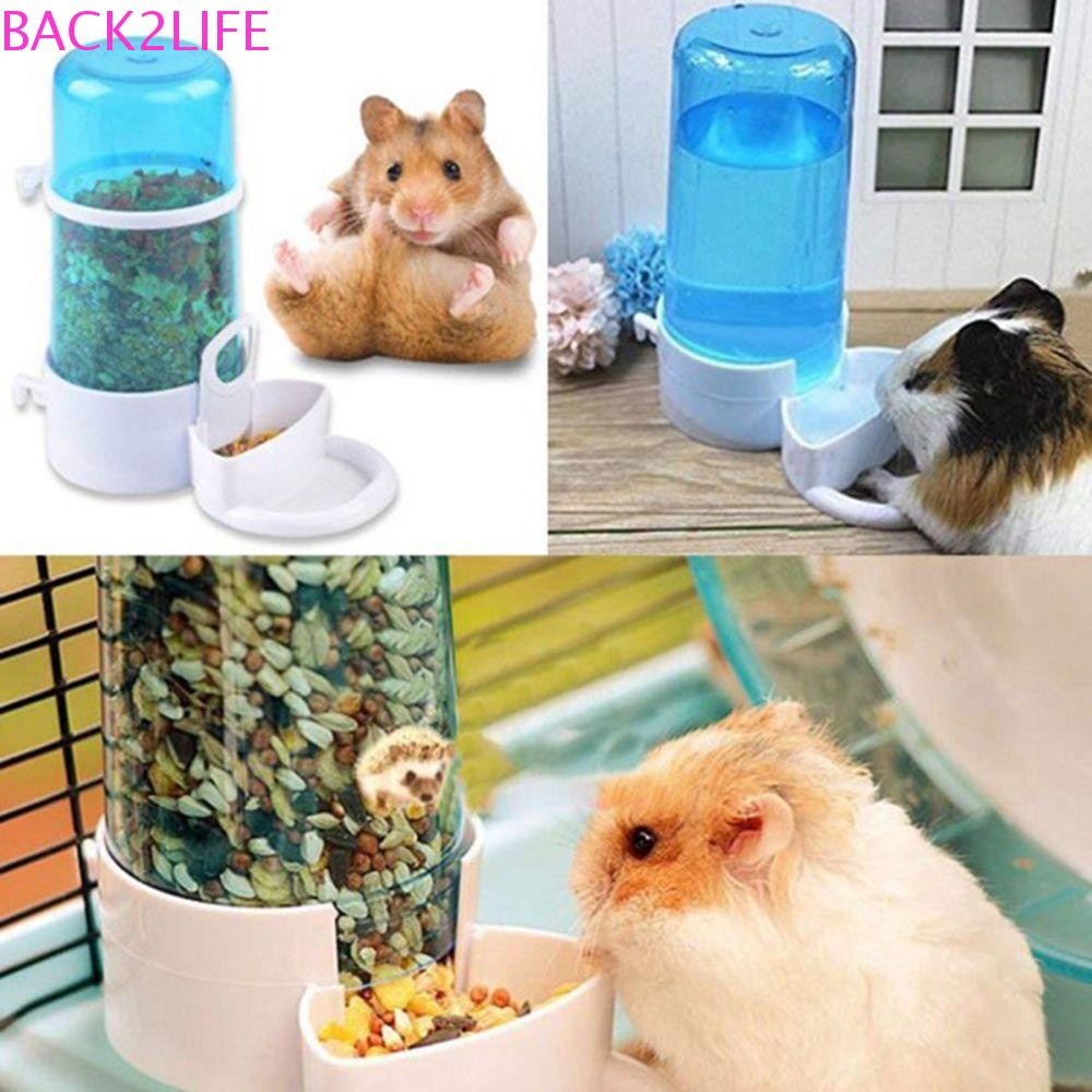 Back2life เครื่องจ่ายเครื่องดื่มน้ําให้อาหารนกสําหรับหนูตะเภาหนูแฮมสเตอร์หนูจานชามสัตว์เล็กกระต่ายอาหารขวด