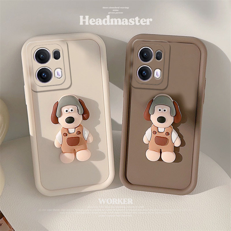 เคสโทรศัพท์สําหรับ OPPO RENO 13 Pro Reno13 13F 5G การ์ตูนสุนัขซิลิโคนนุ่ม TPU นุ่มธรรมดาปกหลัง RENO13F RENO 13 Series