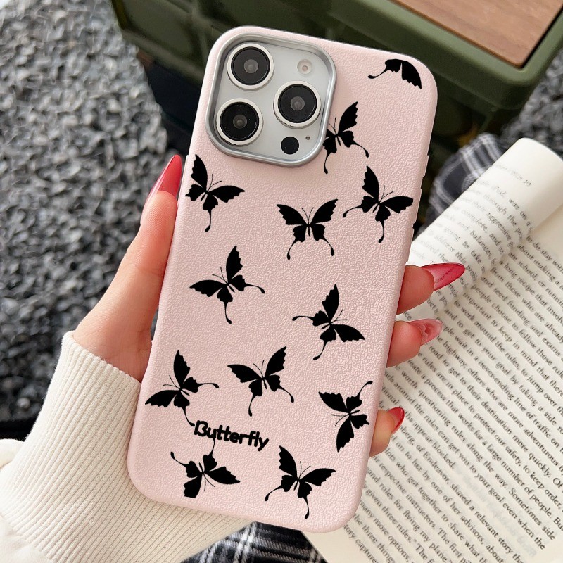 ปลอกหนังน่ารักสําหรับRealme 14 Pro Plus C75 8 8S Q3 Q3i Narzo 30 C2 5G 4Gปกหลังผีเสื้อเรียบง่ายInsสไ