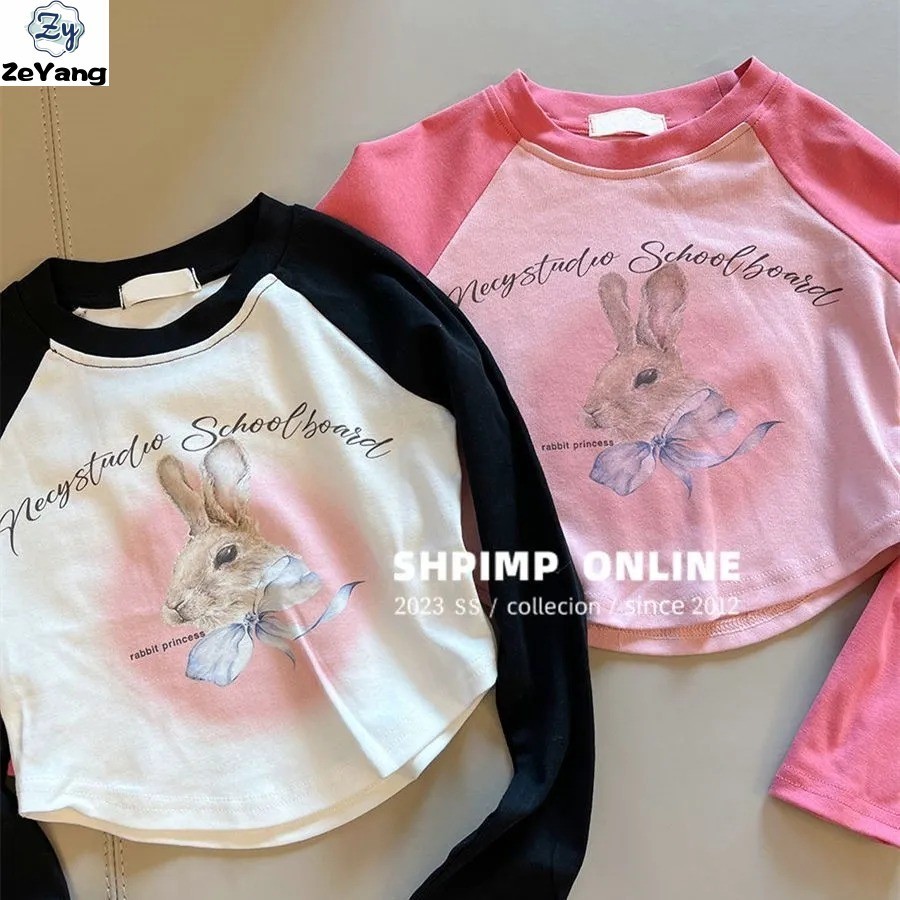 [ZY] 70-140 พร้อมสต็อกเด็กเสื้อยืดแขนยาวลําลองการ์ตูน Raglan แขนยาวฤดูใบไม้ร่วงฤดูหนาวเด็กทารกแฟชั่นยาว T All-Match