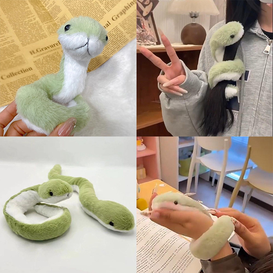 ปีใหม่ปีใหม่ตุ๊กตางูไขลานงอได้สร้างราศีมิ่งขวัญงูสีเขียวเล็กๆน้อยๆ