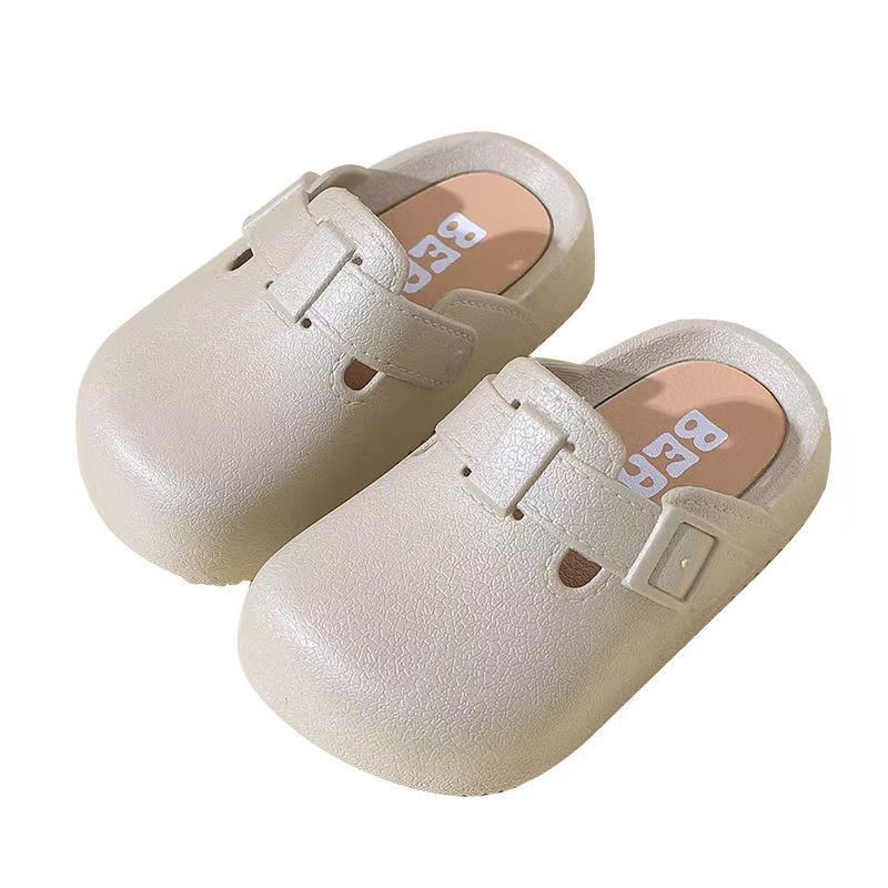 [ML] 24-41 ซม.เด็กรองเท้าแตะปิดนิ้วเท้าฤดูร้อนสาวเจ้าหญิง Anti-Slip แบนสวมใส่ด้านนอกน่ารักแม่ลูกรองเท้าแตะรองเท้าแตะหญิง