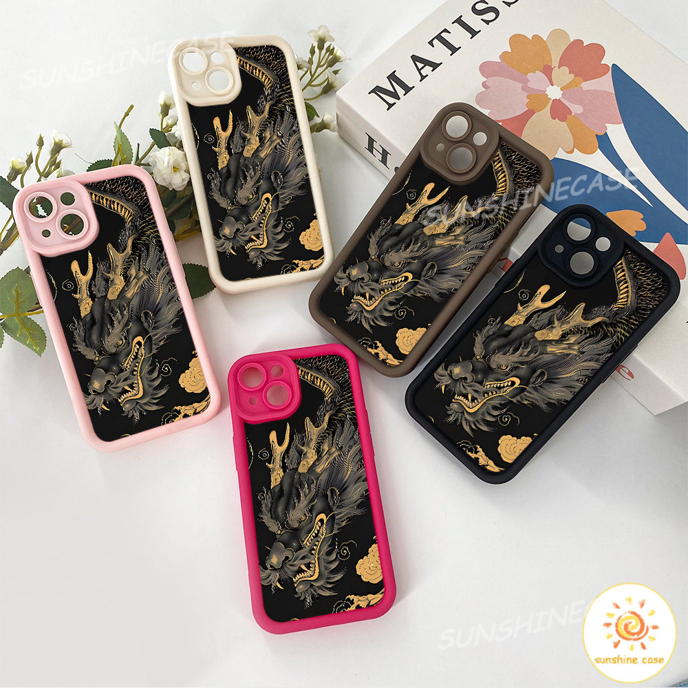 🔥GOOD🔥เคสโทรศัพท์มือถือ TPU มังกรอินเทรนด์ของจีน Galaxy A06 A16 A55 A35สำหรับ Samsung A05 A05S A24 A34 A54 A04S