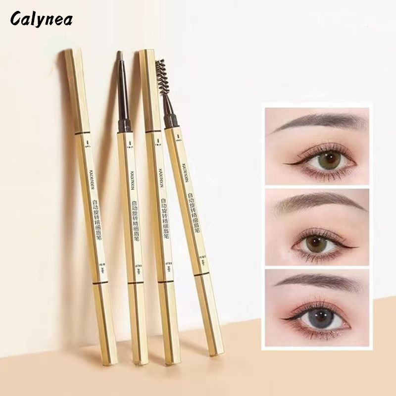 CALYNEA  ดินสอเขียนคิ้ว 2 in 1 แบบหมุนอัตโนมัติ  เขียนง่าย สีชัด ติดทนนาน  พร้อมแปรง