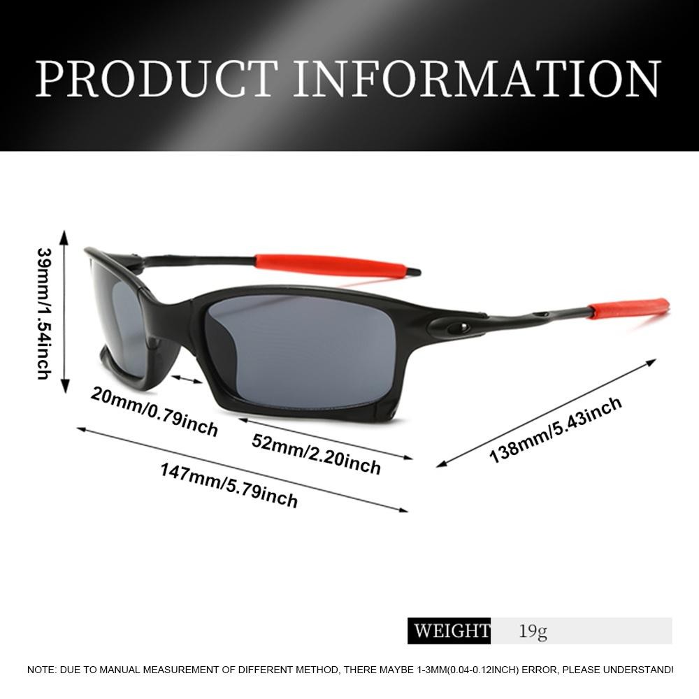 Aielbro จักรยาน Shades ขี่จักรยานแว่นตากันแดดสําหรับผู้ชายผู้หญิงคลาสสิกกีฬากลางแจ้ง Sun แว่นตา UV400 Shades แว่นตา - รูปที่ 2