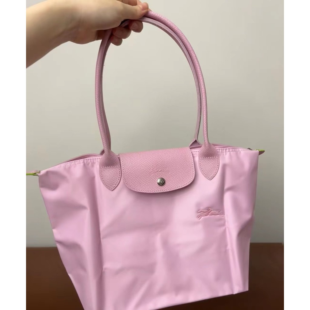 【ห่อของขวัญ】สินค้ามีพร้อมส่งที่ไทย กระเป๋า Longchamp แท้ lepliager กระเป๋าโท้ตหูยาว กระเป๋าช้อปปิ้งแบบพับได้