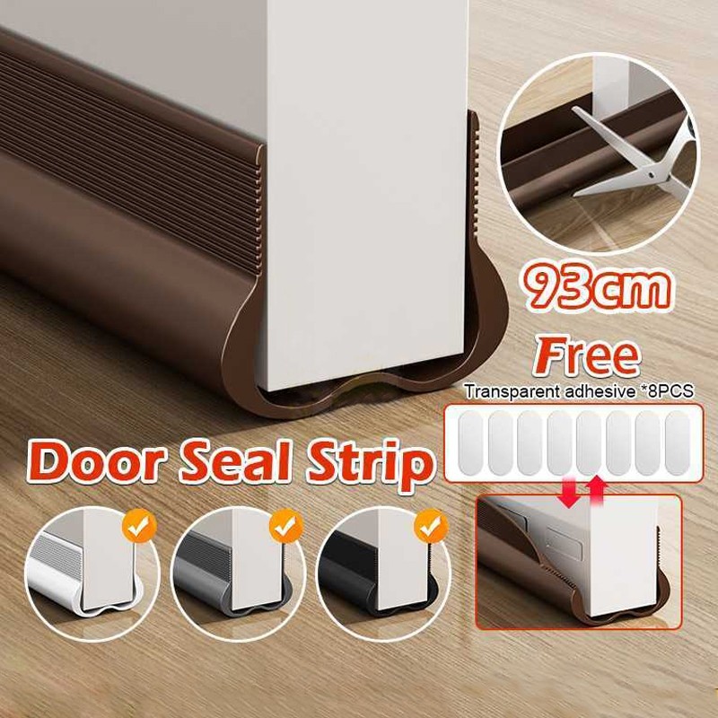 2/1pc ยืดหยุ่นภายใต้ประตู Draft Stopper ประตูด้านล่างซีล Strip Weather Strip หนา Anti-Cold Gap Block