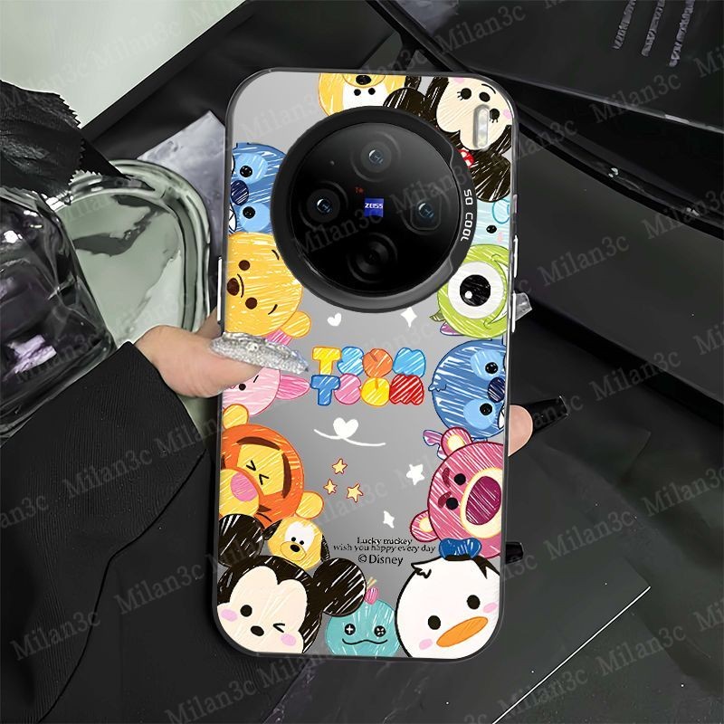 เคส Vivo X200 X100 5G เคส Vivo X200 X100 Pro เคสการ์ตูนอนิเมะ กันกระแทก ปุ่มชุบหรูหรา กรอบเลนส์ เคสโ