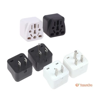 YosunChoker] ใหม่ Universal USA Travel Charger ญี่ปุ่นอะแดปเตอร์แปลงเยอรมันรัสเซีย AU UK Kr EU To US AC Power Socket America Plug ใหม่
