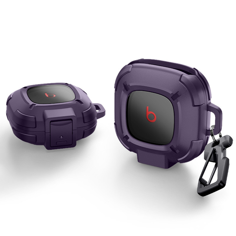 แฟชั่นCase เข้ากันได้กับ Beats Fit Pro ล็อคและเปิดฝาครอบหน้าต่างพร้อมตะขอ V Shape