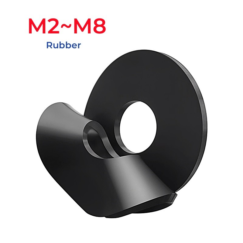 M2 M2.5 M3 M4 M5 M6 M7 M8 สีดํายางนุ่มเครื่องซักผ้าแบน Plane Spacer ฉนวนกันความร้อนปะเก็นแหวน