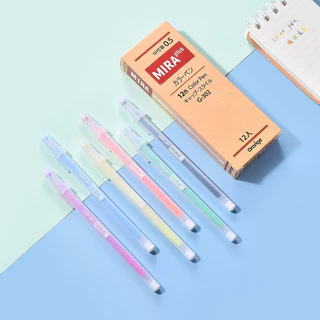 ชุดปากกาเจล 12 สี 0.5 มม.ปลายปากกาน่ารักสําหรับ Journal Drawing Graffiti โรงเรียนเครื่องเขียนสํานักงาน