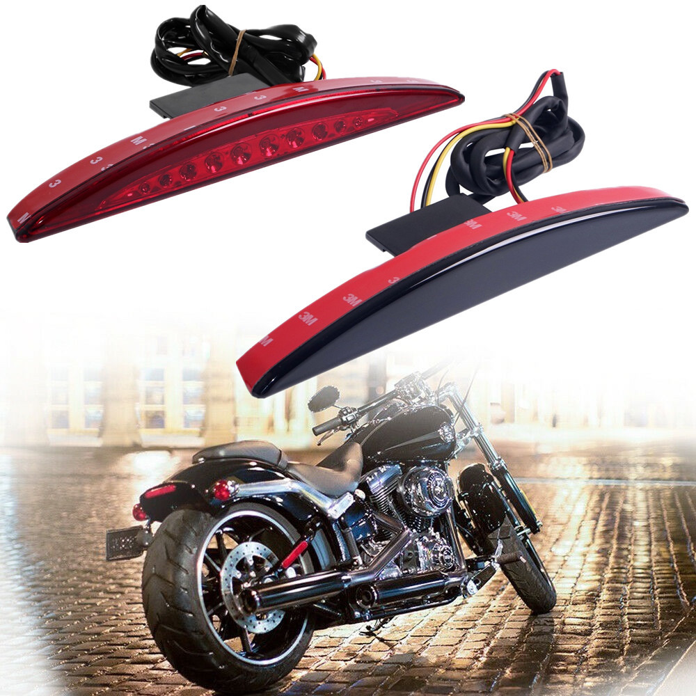 รถจักรยานยนต์ LED ด้านหลัง Fender ไฟเบรค Mudguard วิ่งโคมไฟสําหรับ Harley Breakout EFI FXSB CVO Pro Street FXSE/FXSB 13-17