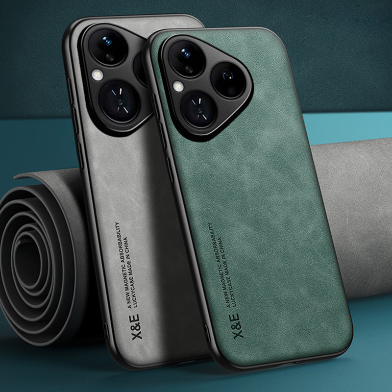 สําหรับ Huawei Pura 80 / 80 Pro / 80 Ultra 5G หรูหรากันกระแทกธุรกิจ Retro Soft Case Cover