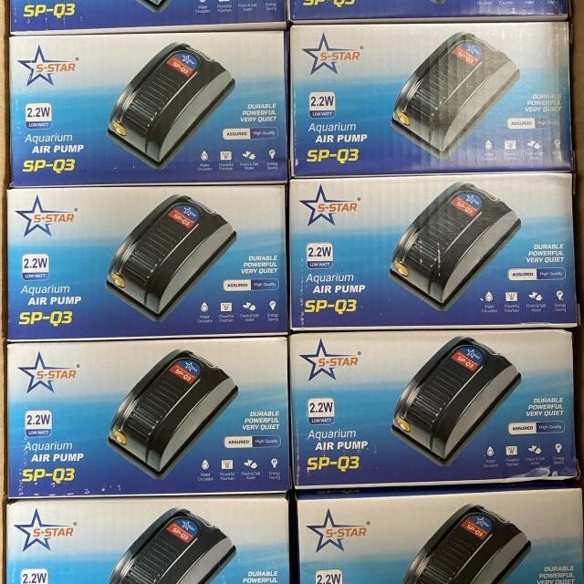 Aquarium air ปั๊ม Aerator SEA STAR SP Q 3 Q3 S STAR SP Q 3 Q3 หลุม 1 ออกใส่ Aquarium air bubble
