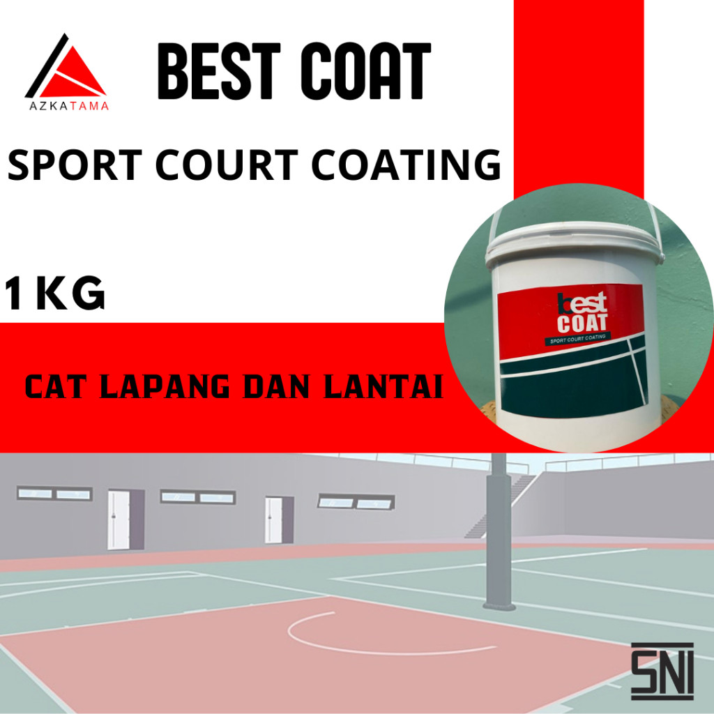 AZKATAMA PAINT BEST COAT Floor PAINT สนามในร่มกลางแจ้ง 1KG