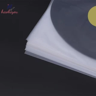 <haohiyou> 50 ชิ้น 7/10/12 นิ้ว Clear Record Protecter LP บันทึกถุงพลาสติก Anti-static บันทึกแขนด้านในถุงบรรจุภัณฑ์ฝาครอบใส