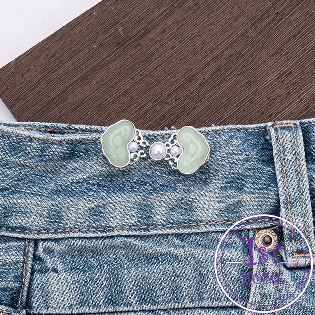 1ชุด ตะขอกางเกง หัวเข็มขัดปรับขนาดกางเกงยีน สไตล์จีนคลาสสิก  Fashion Pins - รูปที่ 4