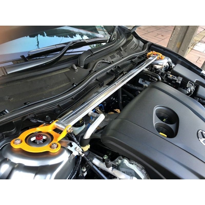 ค้ำโช้ค Spec R ทรง Cusco รุ่น jazz Gd Cefiro Evolution Ex Accord Juke front strut bar ค้ำโช๊ค ค้ำตัวถัง ค้ำตรงรุ่น 90s - รูปที่ 4