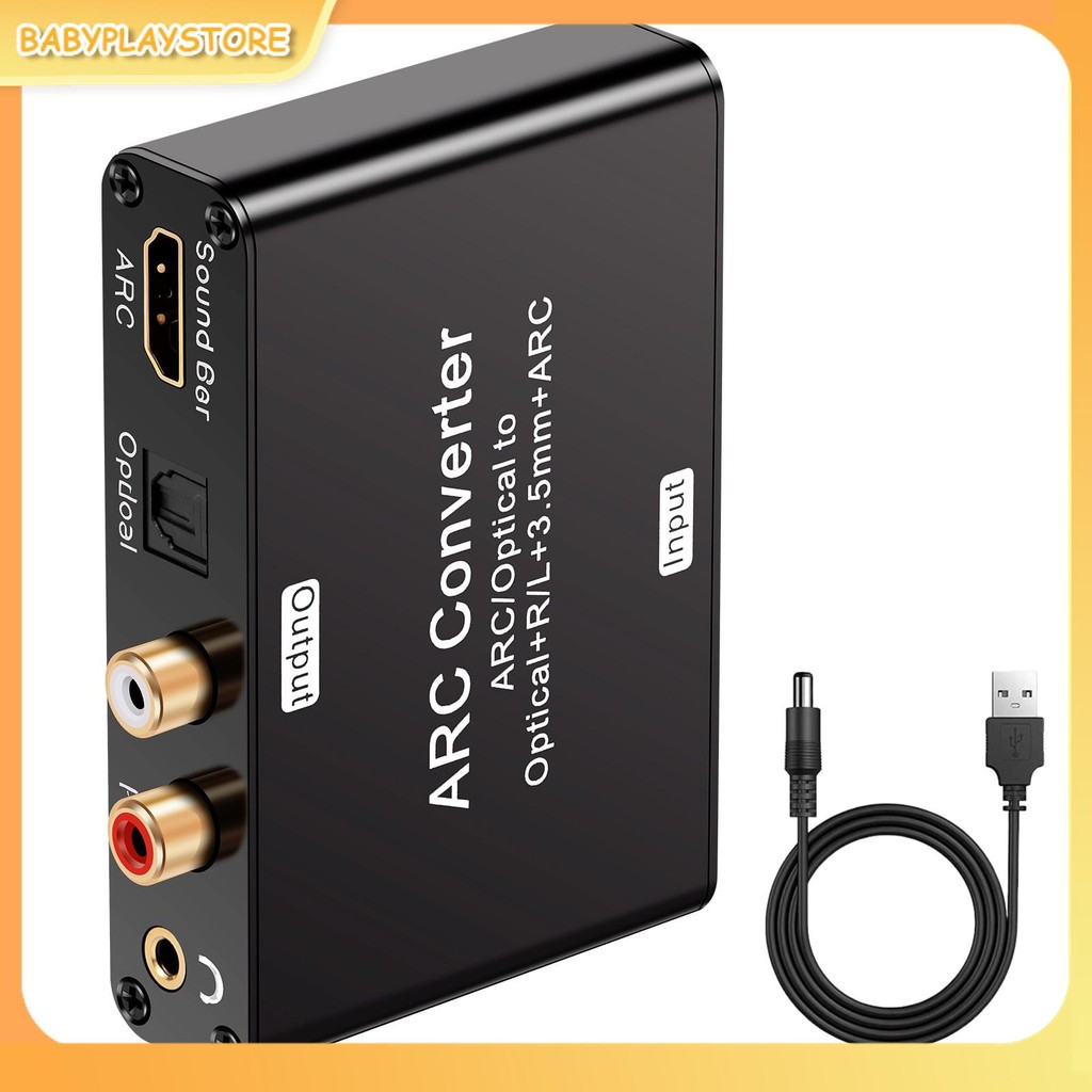 Optical Audio Converter เหล็กคาร์บอน Audio Extractor Optical Multi Speed Sampling Rate สําหรับ ARC S