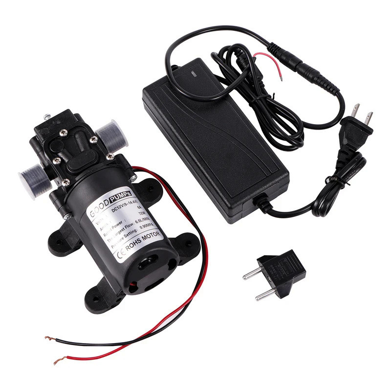 DC12V-6A72W Micro Electric Reflux Water Pump Kit Car Washing Reflow Type Pump Garden Lawn Irrigation